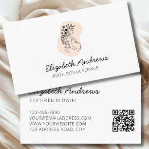 Pregnant Woman-simpel-modern business card