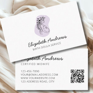 Pregnant Woman-simpel-modern business card