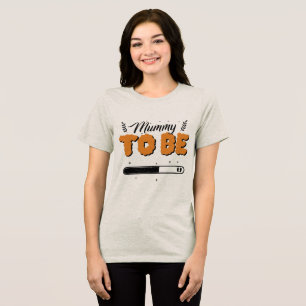 Pregnant Women Halloween Tri-Blend Shirt