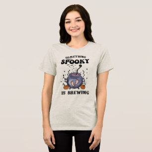 Pregnant Women Halloween Tri-Blend Shirt