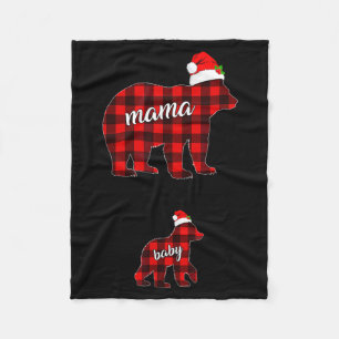 Pregnant Women Mom Mama Bear Pregnancy Christmas P Fleece Blanket
