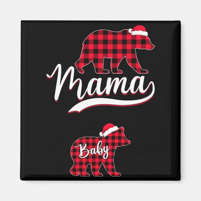 Pregnant Women Mom Mama Bear Pregnancy Christmas P Magnet (Front)