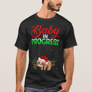 Pregnant Women Sloth Pregnancy Announcement Christ T-Shirt