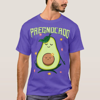 Pregnocado Avocado Pregnant Mommy Avocado Vegan Ve T-Shirt