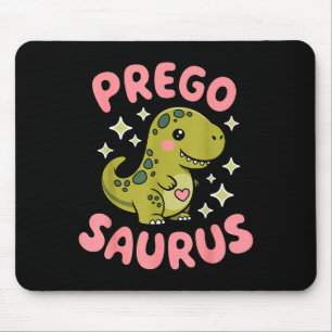 Pregosaurus Cute Retro Mommy Dinosaur Pregnancy An Mouse Mat