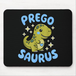 Pregosaurus Cute Retro Mommy Dinosaur Pregnancy An Mouse Mat