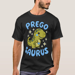 Pregosaurus Cute Retro Mommy Dinosaur Pregnancy An T-Shirt
