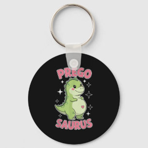 Pregosaurus Cute Retro Mummy Dinosaur Pregnancy An Key Ring