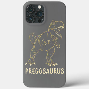 Pregosaurus Funny Pregnancy Announcement Dino Mum iPhone 13 Pro Max Case