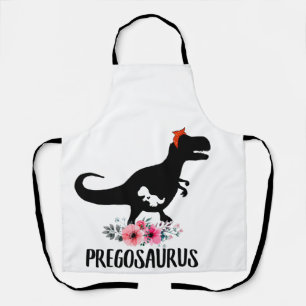 Pregosaurus Funny Pregnancy Gift Apron