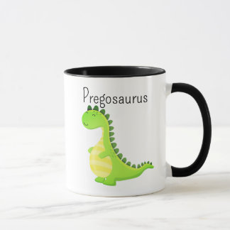 Pregosaurus Funny Pregnant Dinosaur Coffee Mug