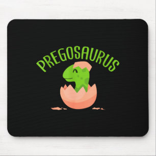 Pregosaurus Preggo Saurus Pregnant Women Dino Love Mouse Mat