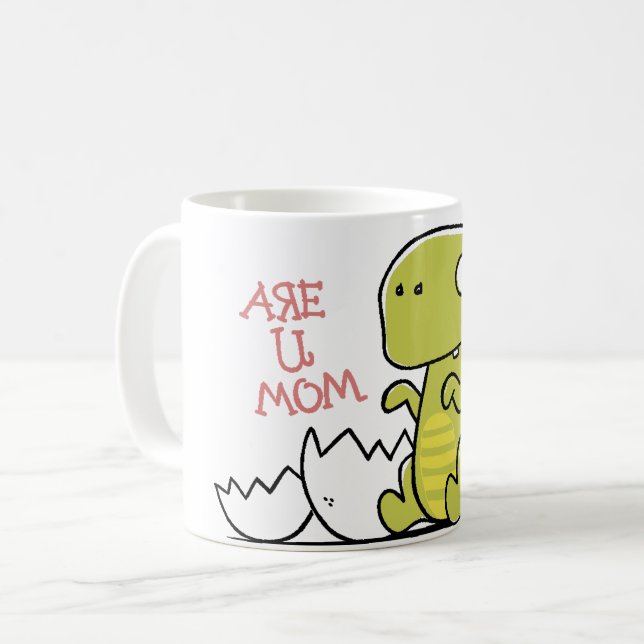 Pregosaurus Pregnancy Announcement  Coffee Mug (Front Left)