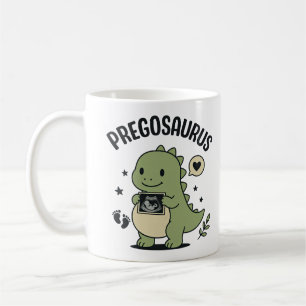 Pregosaurus Pregnancy Maternity Dino Gift Coffee Mug