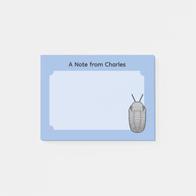 Prehistoric Animal Trilobite Post-it Notes (Front)