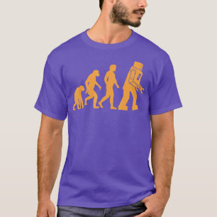 Prehistoric Ape to Monkey to Man to Robot Evolutio T-Shirt