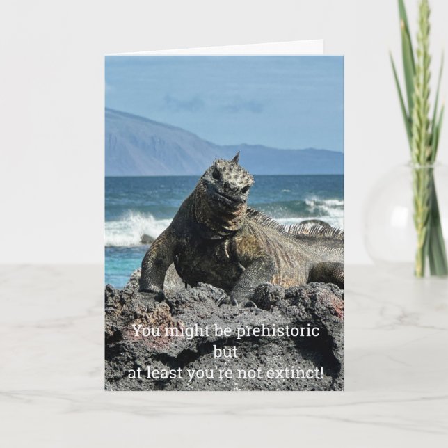 Prehistoric Birthday Card (Front)