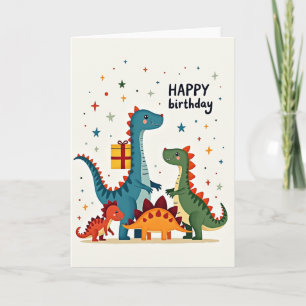 Prehistoric Birthday Card