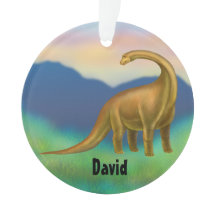 Prehistoric Brachiosaurus Dinosaur Ornament