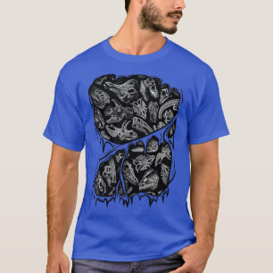 Prehistoric Dinosaur Fossil Skulls Inside Hallowee T-Shirt