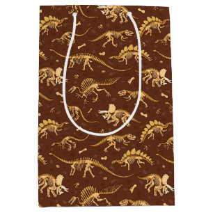 Prehistoric Dinosaur Fossils Medium Gift Bag
