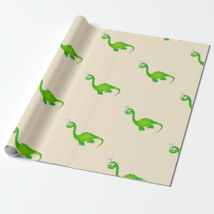Prehistoric Dinosaur Pattern Wrapping Paper
