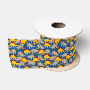 Prehistoric Era, Dinosaurs Satin Ribbon