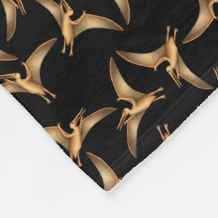 Prehistoric Flying Pterodactyl Fleece Blanket