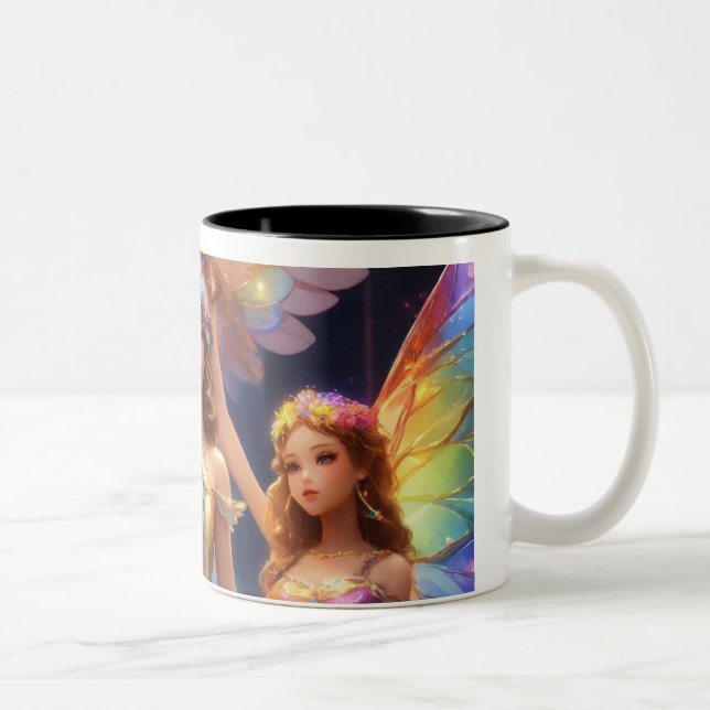  Prehistoric Fun Meets Modern Style! Two-Tone Coffee Mug (Right)