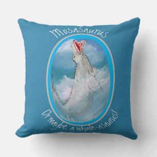 Prehistoric Giant Water Lizard, - Masasaurus Thro Cushion