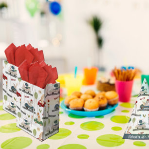 Prehistoric Groups of Colourful Dinosaurs Driving Medium Gift Bag