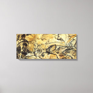 Prehistoric Lascaux Lions Canvas Art Print