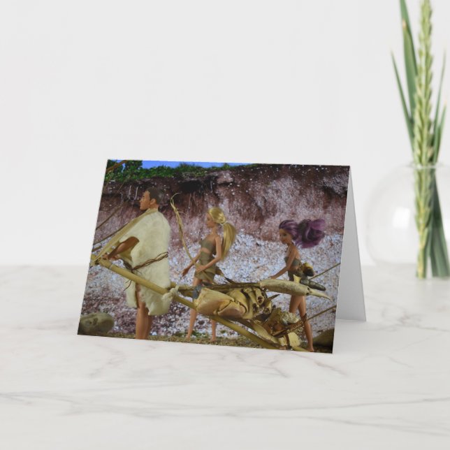 Prehistoric Living. Card (Front)