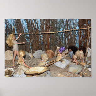 Prehistoric living. poster