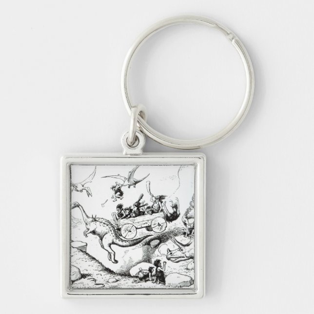 Prehistoric Peeps, 1894 Key Ring (Front)