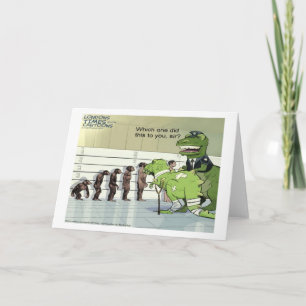 Prehistoric Police Lineup Card