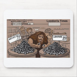 Prehistoric Retail Shopping Funny Gifts Tees Cards Mouse Mat