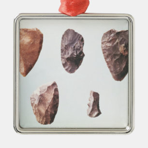 Prehistoric stone tools, from Grotte de Metal Tree Decoration