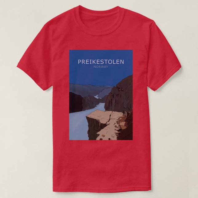 Preikestolen Prekestolen Norway T-Shirt (Design Front)