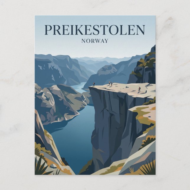 Preikestolen Pulpit Rock Norway Postcard (Front)