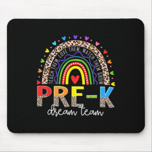 Prek Dream Team Leopard Rainbow Teacher Squad Byck Mouse Mat