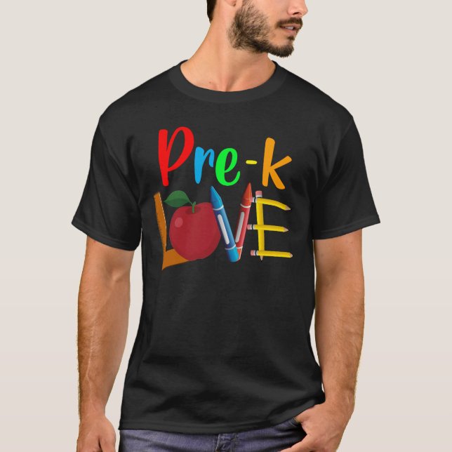 prek love T-Shirt (Front)