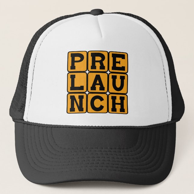 Prelaunch, Maternity Stage Trucker Hat (Front)