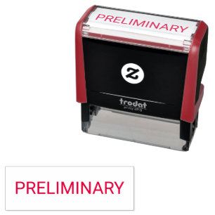 Preliminary Engineering Self-inking Stamp