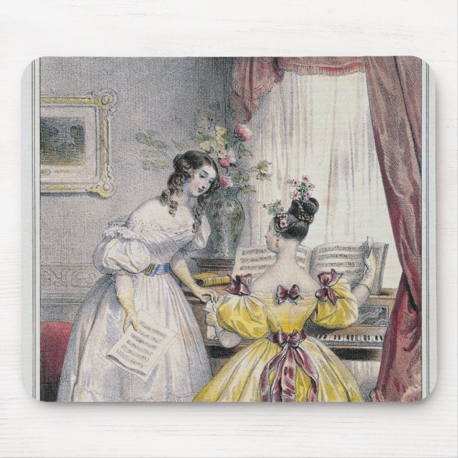 Prelude, from 'Journal des Femmes', 1830-48 Mouse Mat (Front)