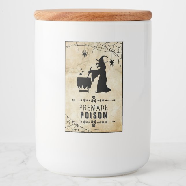 Premade Poison Funny Halloween Party Soda Labels (Front)