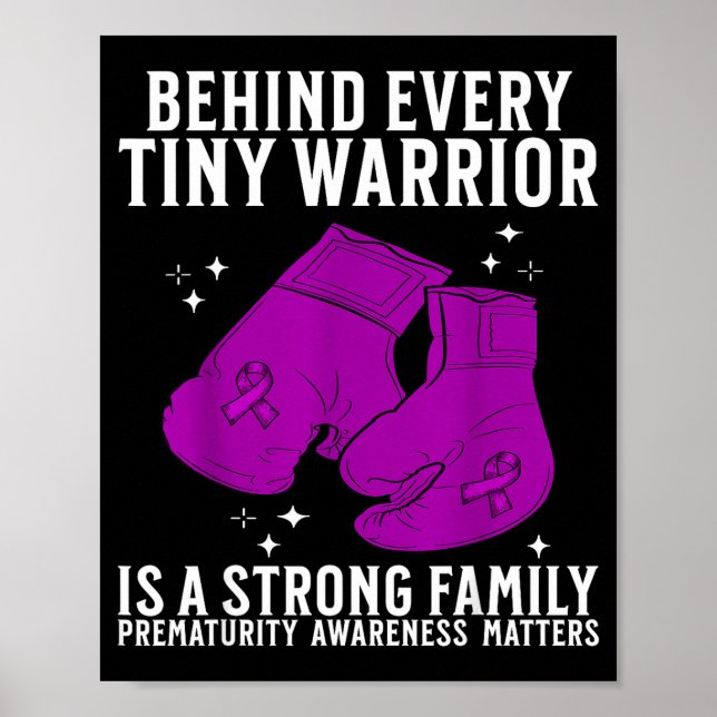Prematurity Awareness For Nicu Parents Nicu Awaren Poster (Front)
