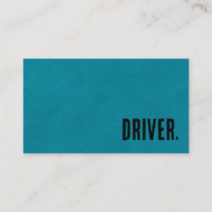 Premier Blue Faux Leather Driver Business Card