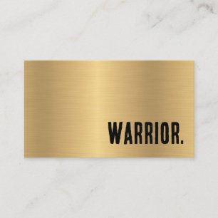 Premier Faux Gold Martial Arts  Business Card