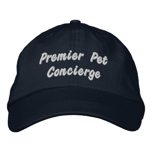 Premier Pet Concierge  Pet Business Embroidered Hat (Front)